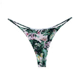 JIYUE Breathable Cotton G-String Thong - Low Rise & Sexy Printed Lingerie