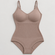 AI-generated product-only front view of the taupe JIYUE Seamless Cami Shaping Bodysuit