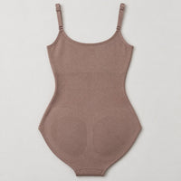 AI-generated product-only back view of the taupe JIYUE Seamless Cami Shaping Bodysuit